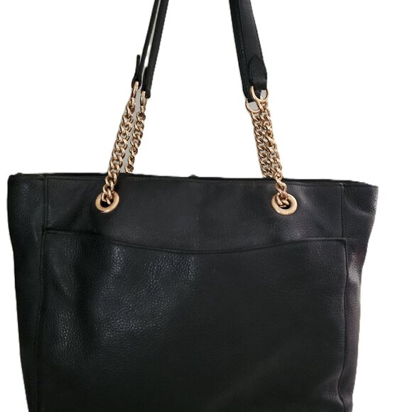 Euc Coach Marlie Black Leather Shoulder Bag Tote Purse - Picture 3 of 15